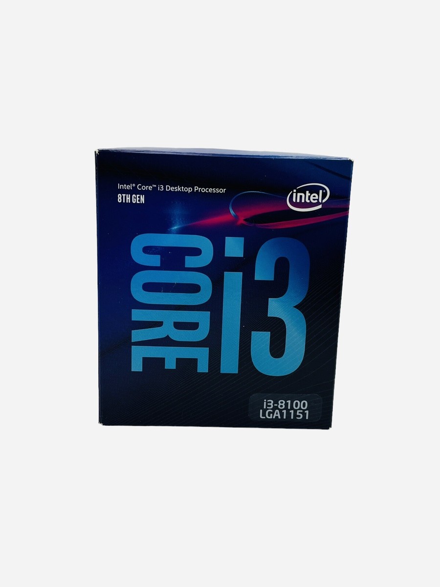 Intel Core Processor i3-8100 Desktop 3.6 GHz Quad Core 6mb Cache
