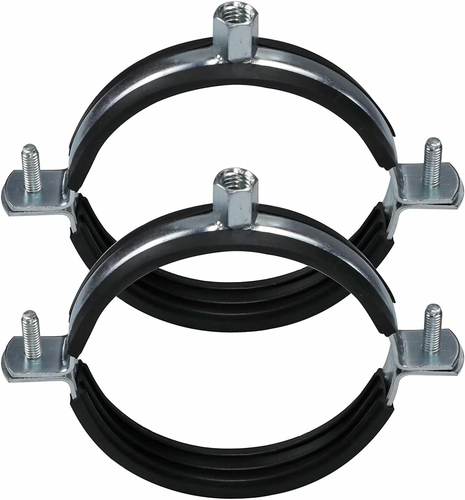 2 PCS Split Ring Pipe Hanger Heavy Duty Adjustable Pipe Bracket Clamp Wall Ceili