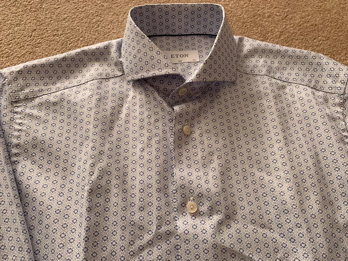 Mens 15.5 slim fit shirt sales