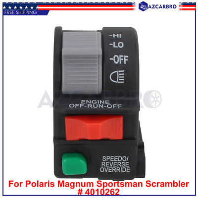 Left Handlebar Headlight On/Off Switch For Polaris Diesel 455 1999-2001 ...