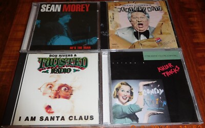 LOT OF 4 NEW & USED COMEDY CD's-JERRY CLOWER-BOB RIVERS-SEAN MOREY-KILLER TRACKS