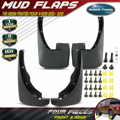 For Nissan Frontier Pickup 2005 2006-2015 Pickup Splash Guards Mud Flaps 4PCS