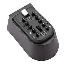 Key Safe Lock Box Wall Mounted 10 Digit Push Button Combination Spare 5 Keys