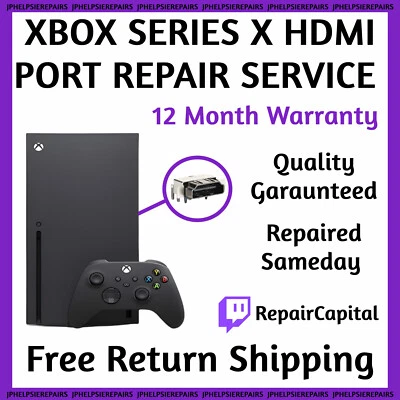 MICROSOFT XBOX SERIES X Xbox Series X HDMI Port Repair Replacement Professional Service -Quality Parts