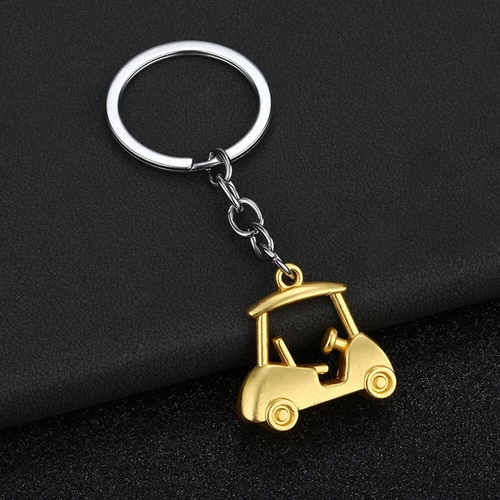 1pc Fashionable Hot Selling Alloy Golf Cart Neutral Fun Gift Keychain - Imagen 14 de 35