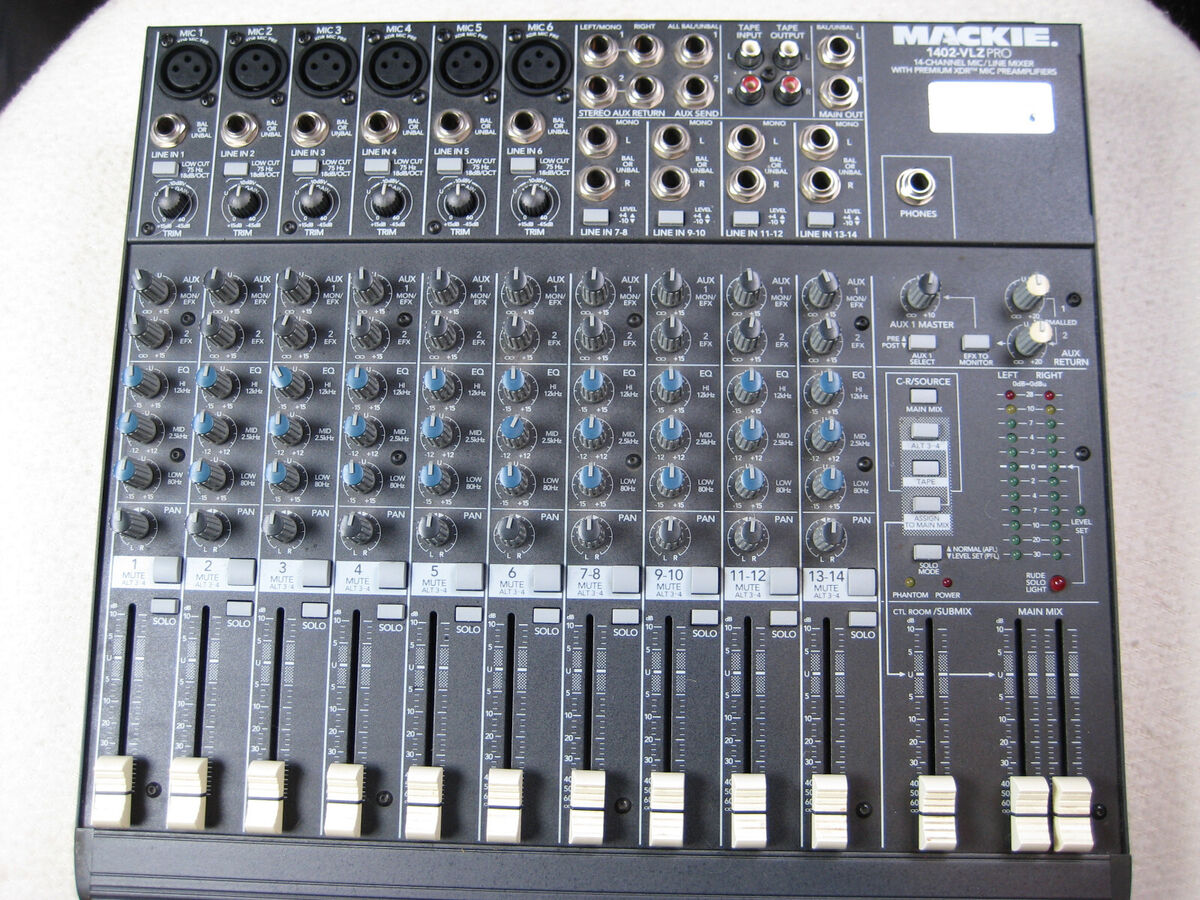 Mackie 1402-VLZ Pro 14-Channel Mic/Line Mixer | eBay Mackie 1402-VLZ Pro 14-Channel Mic/Line Mixer | eBay