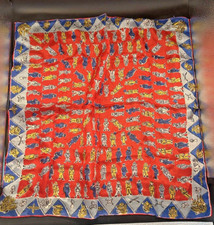 Rare NOS WWll USA ARMY Silk Rolled Edge Neck Scarf USA Military Soldier Infantry