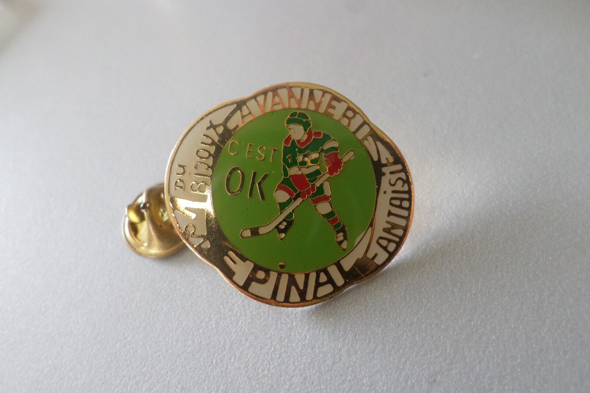 Badge pin s broche hockey sur glace club EPINAL Bijoux Lavannerie