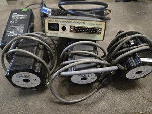 SureStep Stepper Motors x3, CNC 4-axis Controller with Power Supply