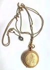 Vintage Elgin Pocket Watch - Ornate 7 jewels w/HDM & Co Pocket Watch Slide Chain