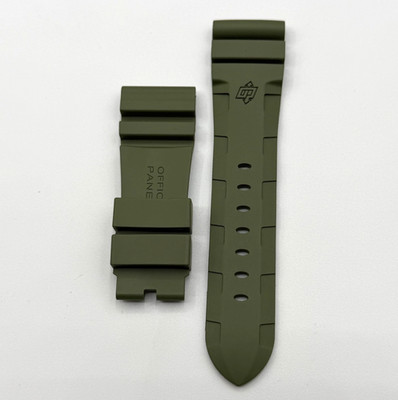 Panerai Luminor Submersible Uhrenarmband aus Gummi Grün 26/22 mm