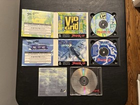 Atari Jaguar CD Console Rare Authentic in OG Box with Discs Tested & Works!