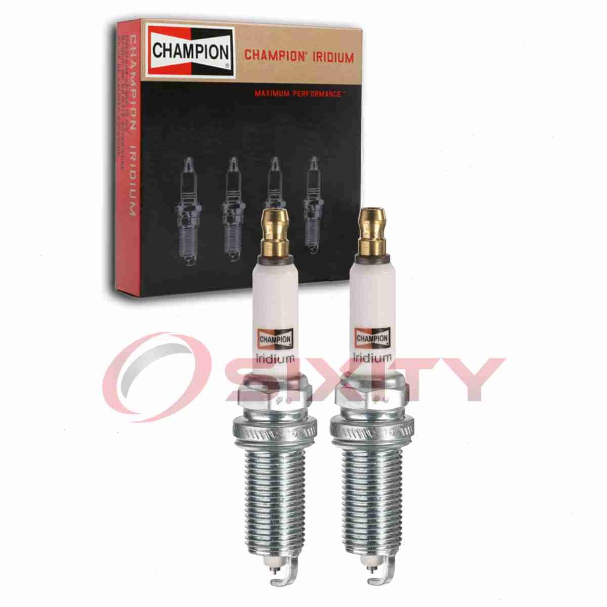 2 pc Champion Iridium 9044 Spark Plugs for REC8WMPB4 PLZFR6A11S ILZFR6D11 vj