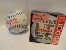 WORTH RED DOT  SK-BSO/50/BLEM DURA HYDE BLUE STITCH LOT OF 14 SOFTBALLS NOS READ