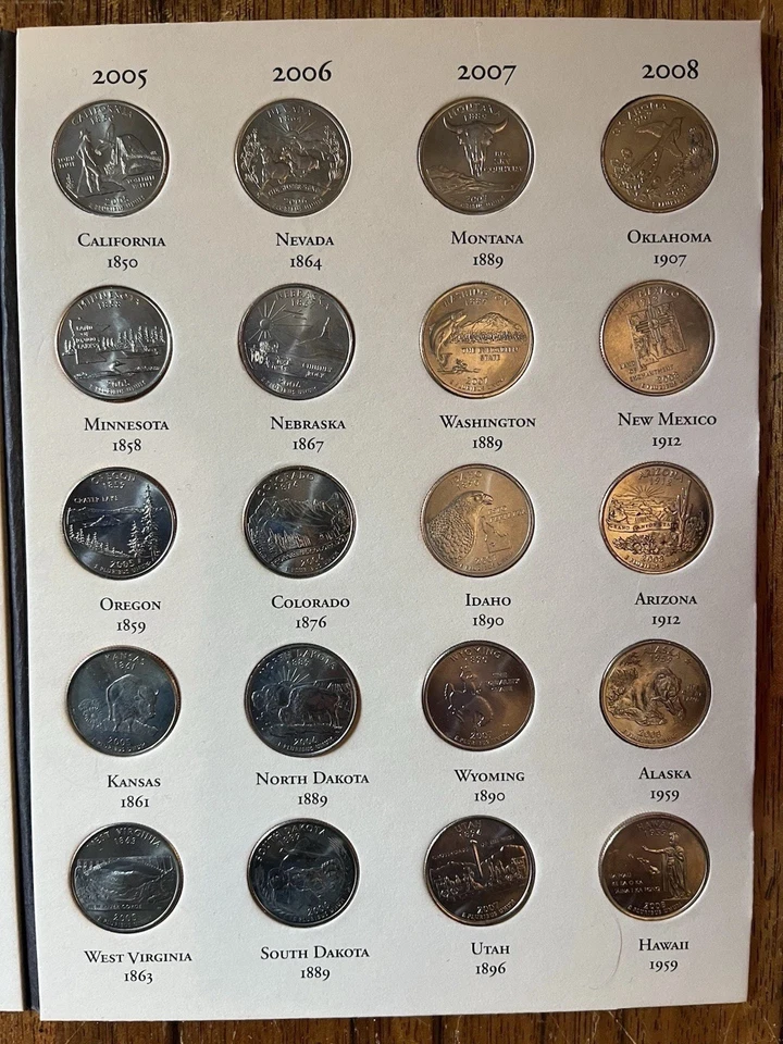 BUNDLE: Fifty States Commemorative Coins 1999-2008 (2) & Complete American Set - Image 3 of 4