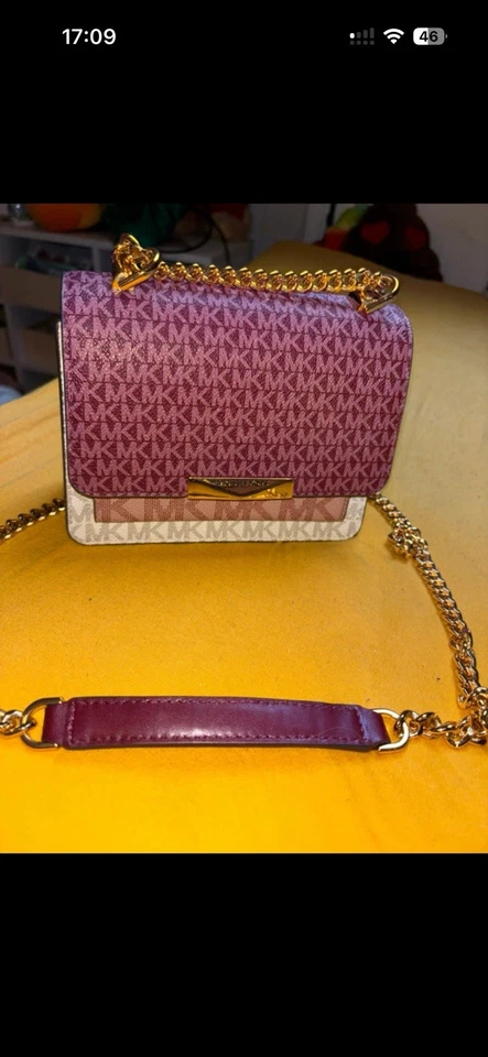 Michael Kors Jade Schultertasche für Damen - Vanilla Acorn (30H9GJ4L3B), Foto 4 von 5