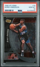 1998 UD IONIX #15 DEREK ANDERSON PSA 10
