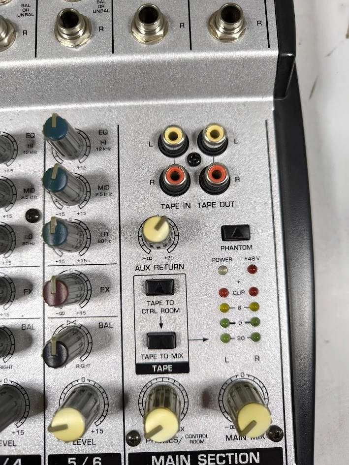 Behringer Eurorack UB802 Mixer - Used, Powers On, No Power Cable - Image 3 of 4