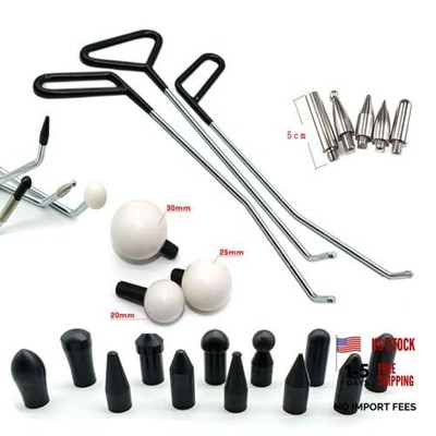 Paintless Dent Repair Tools 6 Pieces of Dent Removal Rods with Awl Head