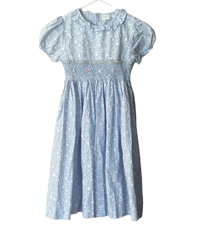 Edgehill Collection Girls Floral A-Line Dress  Short Sleeve Size 6