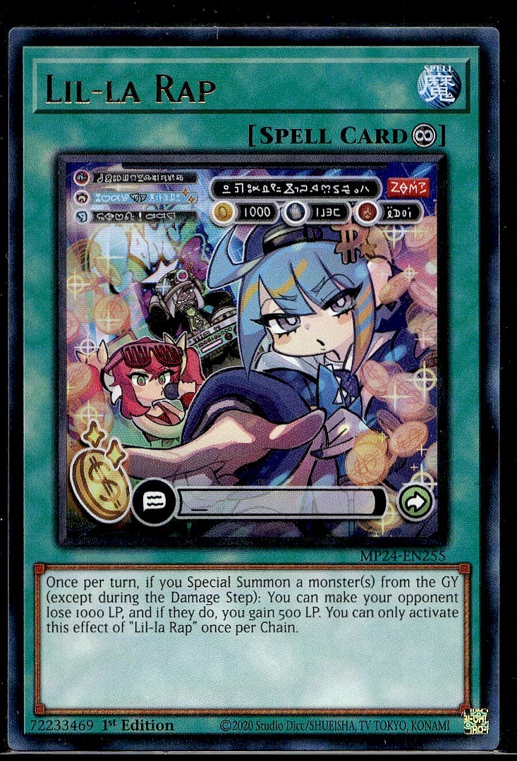 Lil-la Rap - MP24-EN255 - 1st Edition - Holo - YuGiOh | Buy 2 Get 1 Free