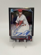 George Klassen 2025 Bowman Chrome Prospect 1st Auto #CPA-GK Angels
