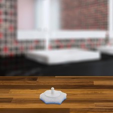 20 Pcs Toilet Cleaning Brush Head Replacement Sponge Bowl End Only