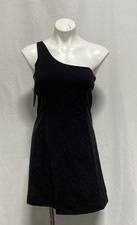 Outdoor Voices Women's One Shoulder Active Dress Black Athletic NWT Size M