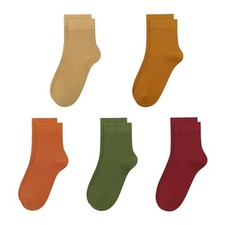 Kids Viscose Bamboo School Socks Soft flate Seam Color Anti Odor Thin