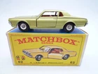 VINTAGE MATCHBOX LESNEY No.62c MERCURY COUGAR IN ORIGINAL BOX 1968