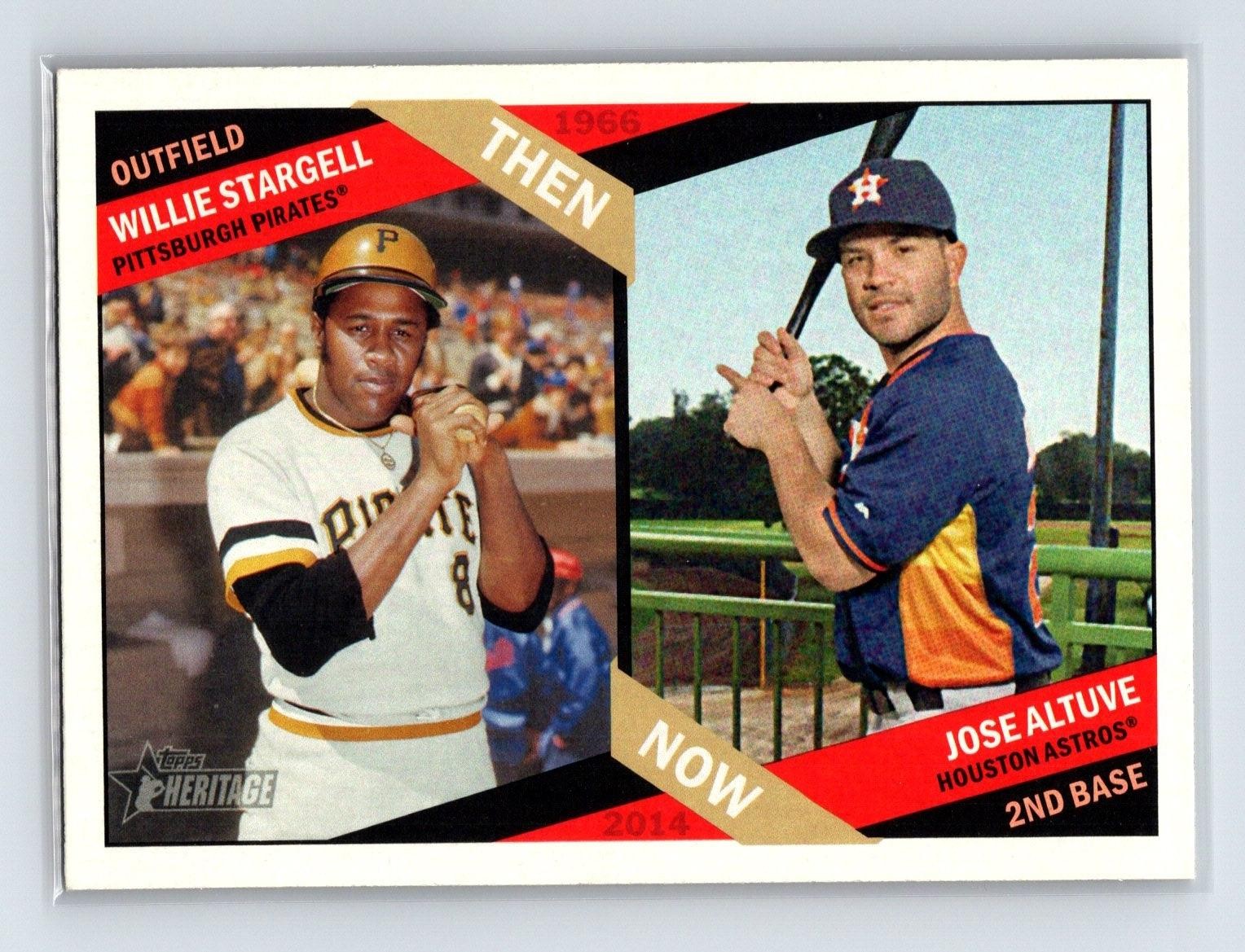 Willie Stargell / Jose Altuve 2015 Topps Heritage #TN-3 - Then and Now Pirates