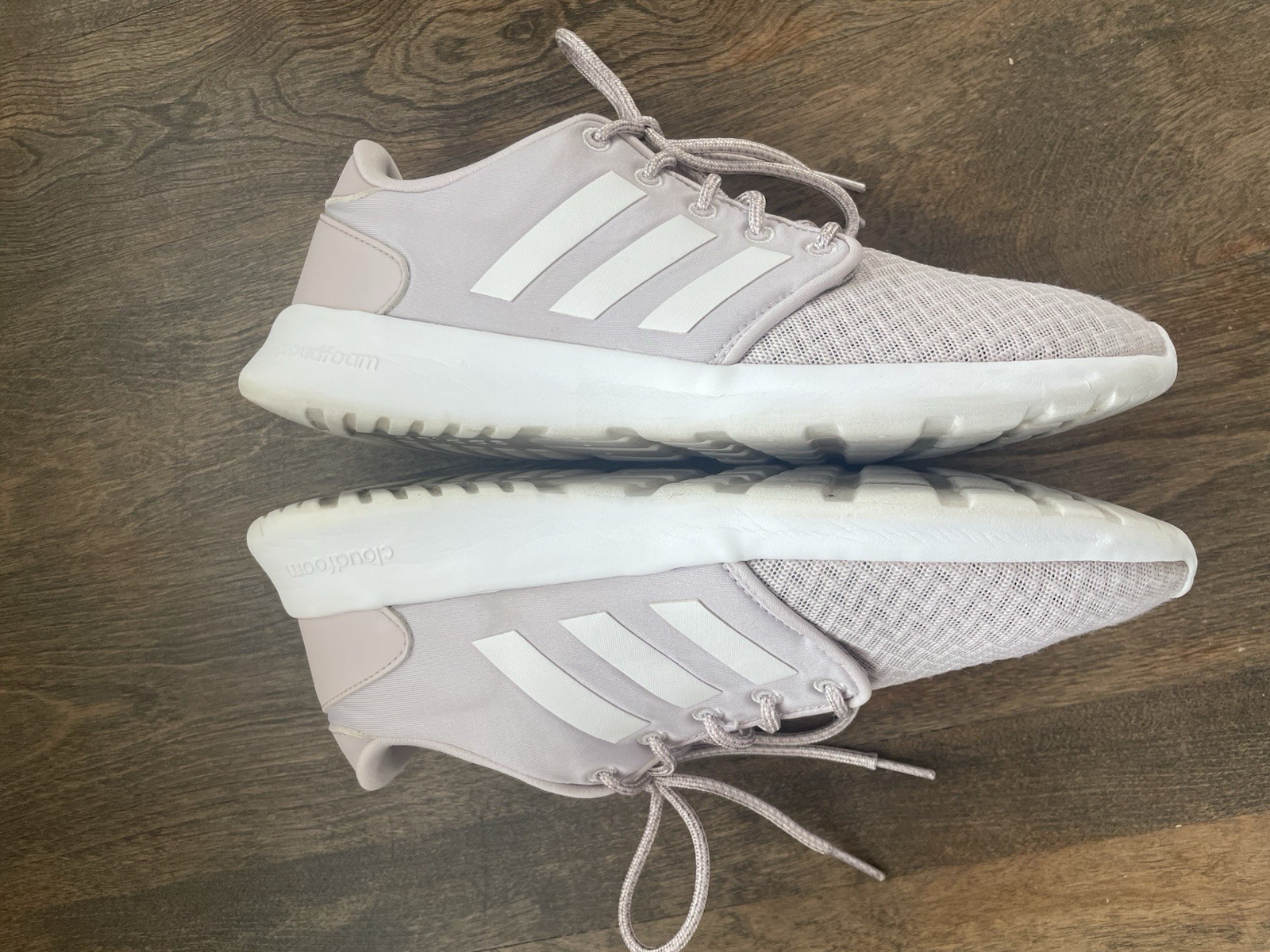 Adidas Womens Cloudfoam QT Racer Ice Purple Running Shoes Sneakers Size 8 thumbnail 6