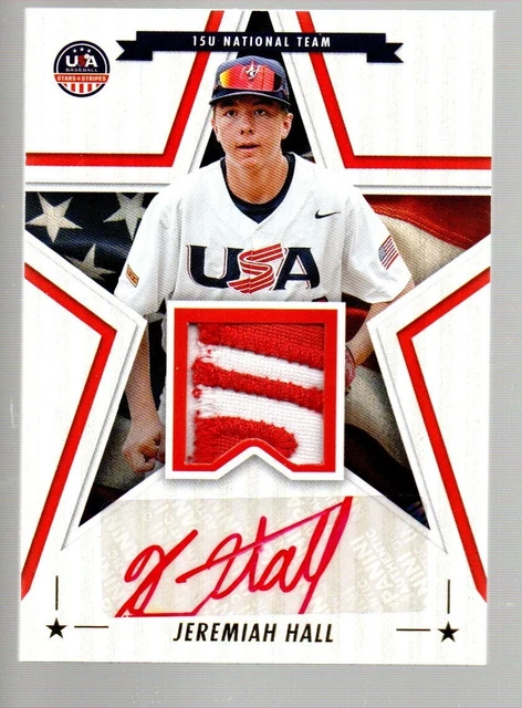 2025 USA Stars & Stripes Stars & Stripes Auto Mat'l Prime #JH Jeremiah Hall /25