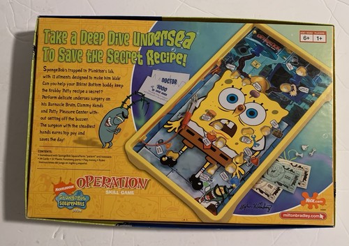 Operation SpongeBob Squarepants Edition Board game Complete & Works 2007 - Picture 2 of 8