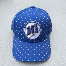 New Era Milwaukee Brewers Polka Dot Pro Crown Blue Adjustable Snapback Hat