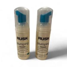 Rusk Plumping Mousse Lot If 2 Travel Size 50 ml 1.7 Oz NEW