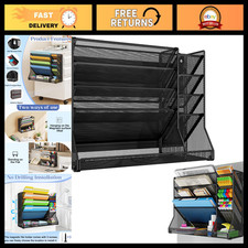 5-Tier Wall-Mounted Magnetic File Organizer w...