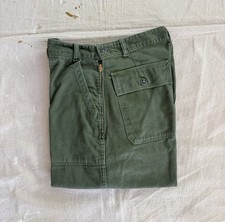 Vintage 50s US Army 13 Star OG-107 Side Zip Cotton Sateen Baker Pants 31x32