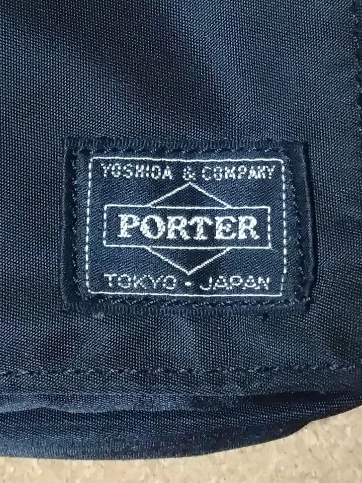 [Buen Estado] Mini Bolso de Hombro Tanker Porter x ILS Elfine Negro x Rojo Foto 4 de 4