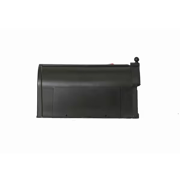 Black Post Mount Mailbox Large Keeps Mail Dry Heavy Duty for Rural High Quality