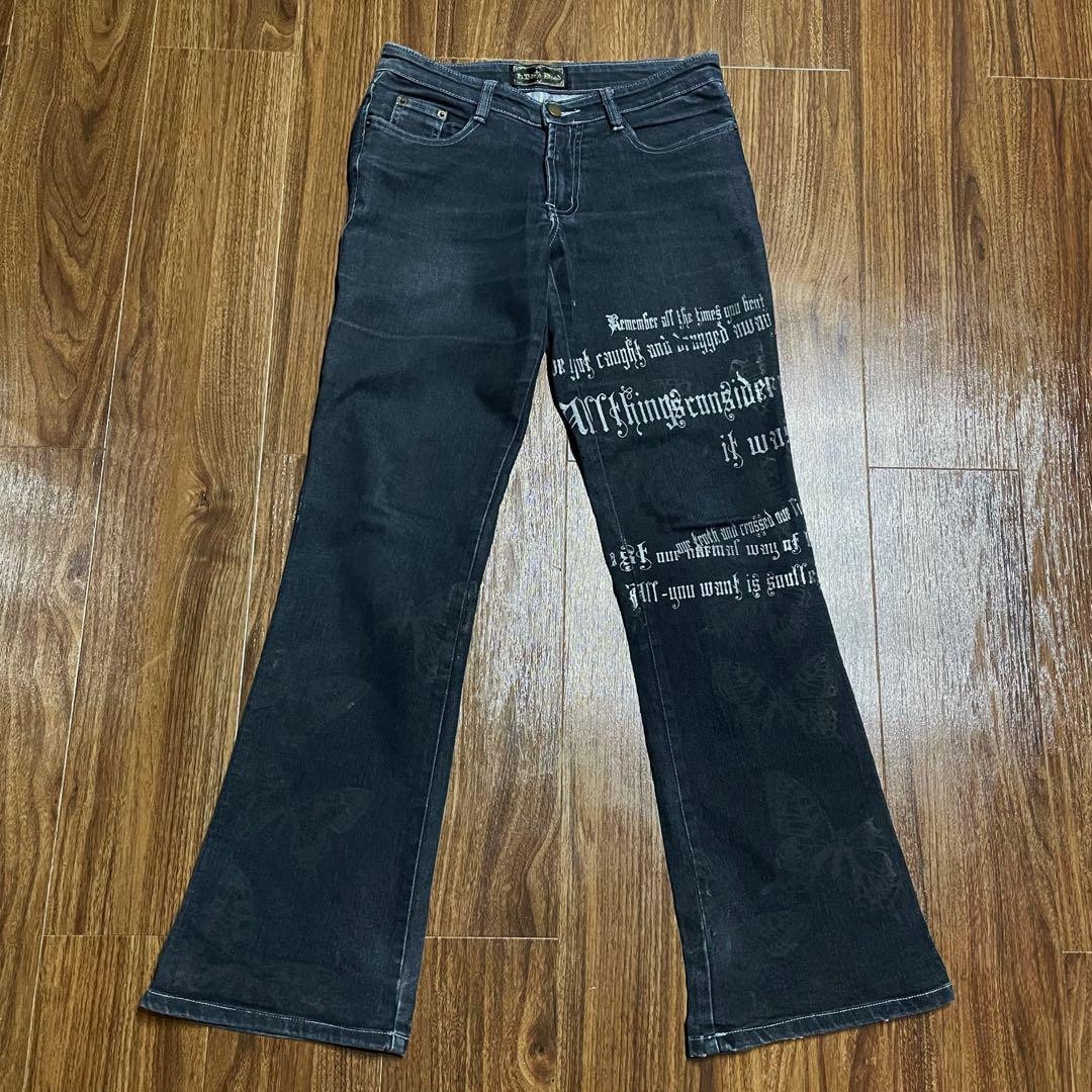 Rare h.naoto Blood Gothic Denim Butterfly Y2K 00s Logo | eBay