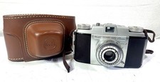 Vintage Kodak Pony 135 Model C Film Camera  Leather Case - Works