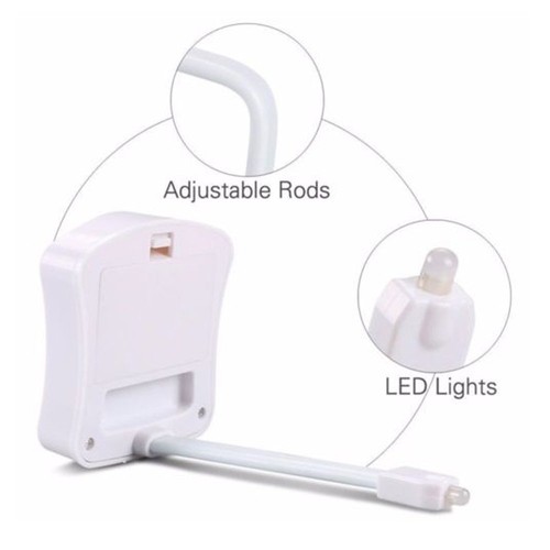 Luz nocturna LED tapa de inodoro con detector de movimiento asiento de inodoro gafas de inodoro tapa de inodoro - Imagen 5 de 7