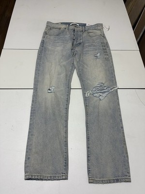 PacSun Loose Jeans 32x28 Light Wash Baggy Distressed Y2K Skater Grunge Punk Hipp