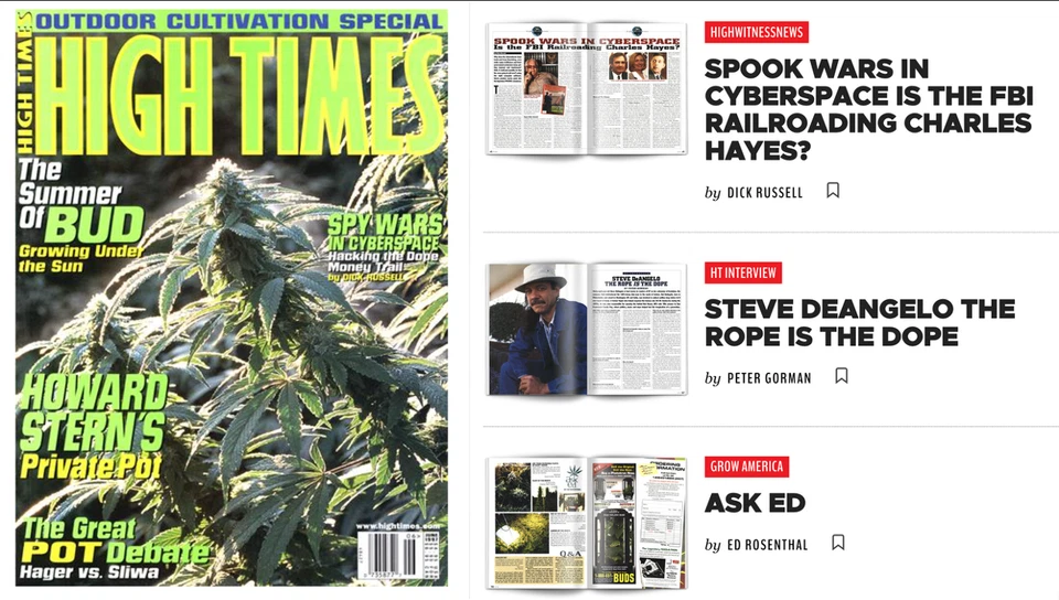 HIGH TIMES® Magazine Vintage Lot 1997 May/June /July/August 4 FREE SHIPPING Foto 3 de 4