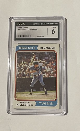 1974 Topps Harmon Killebrew Karte CGC Graded 6 EX/NM Cash Back!!