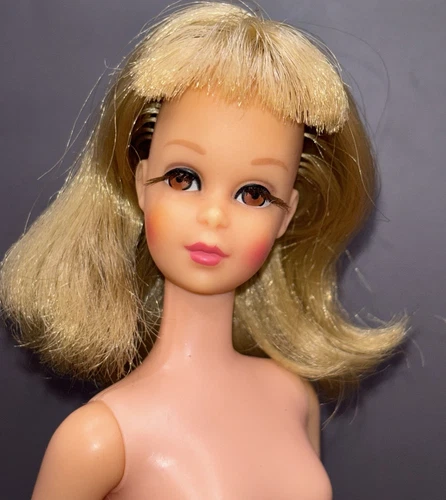 VINTAGE MOD ERA BARBIE FRANCIE DOLL 1130 ROOTED LASHES BL BENDABLE LEG