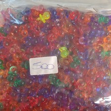 500 Acryl Schnuller 20mm Anhänger Taufe Babyparty Deko Taufdeko Tischdeko