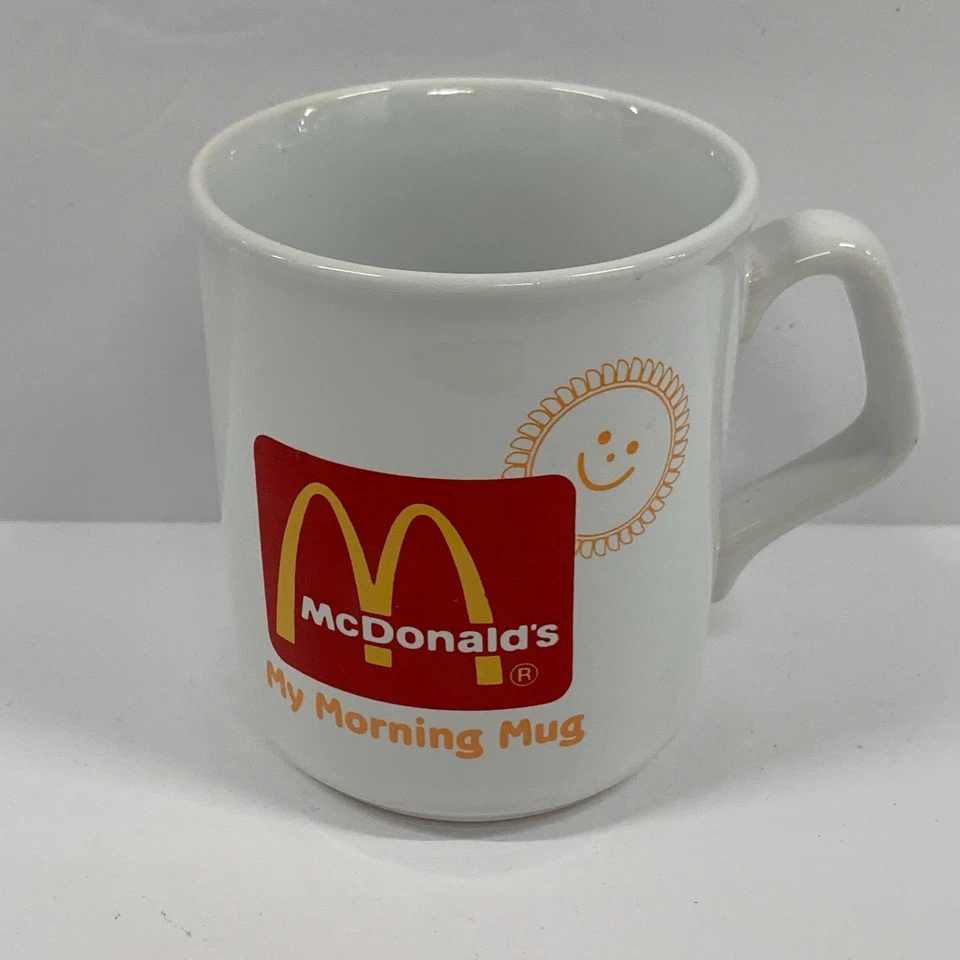 Caneca McDonald’s My Morning café 1980’s Sunshine & 1994 caixa de refeição feliz brinquedo de carro - Imagem 2 de 4