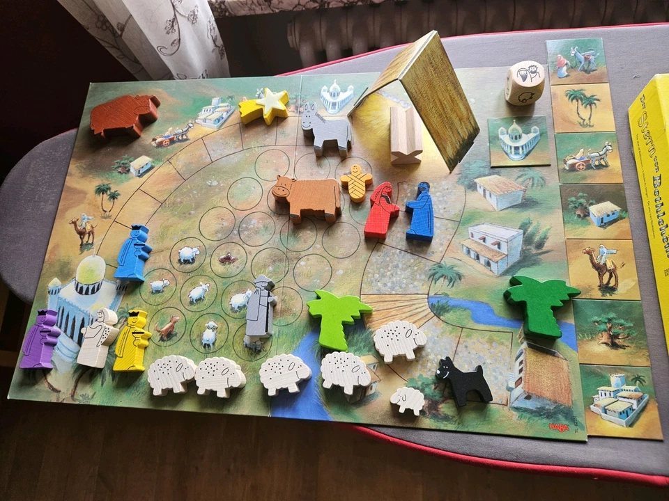 Weihnachts-HABA Spiel - der Stern von Bethlehem - Holzfiguren Krippe - Bild 2 von 4